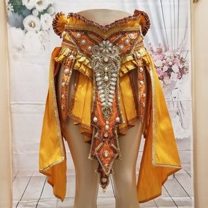 Belly Dance Costume Women Clothes Eastern Style Beaded Skirt